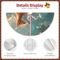 thumbnail image 3 of Sikiie Starry Sky Cloud Fox Nativity Christmas Tree Skirt, Jesus Christian Winter Holiday Tree Mat Decoration(30-48IN), 3 of 6