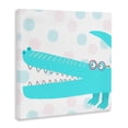 thumbnail image 2 of Stupell Industries Contemporary Electric Blue Crocodile Canvas Art, 17 x 17, by Carla Daly, 2 of 8