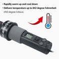 thumbnail image 3 of Equipo de soldaduraPistola de calor de soldadura portátil con control de temperatura de 200 W Estación de retrabajo de aire caliente de 450 ℃ Herramienta de desoldar SMD con boquillas Pantalla digita Irfora Equipo de soldadura, 3 of 7