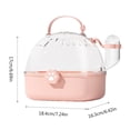thumbnail image 3 of Hamster Cages with Water Bottle Breathable Outdoor Hamster Carrier Cage for Travel Cage Convenient Pet Carry Supplies, 3 of 8