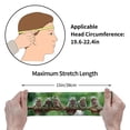 thumbnail image 6 of Naloa Australian White Tree Frog Sitting on Branch Fashionable Sport Sweatband for Running, Yoga, Basketball - Head Circumference 19.6-22.4 inches, 6 of 9