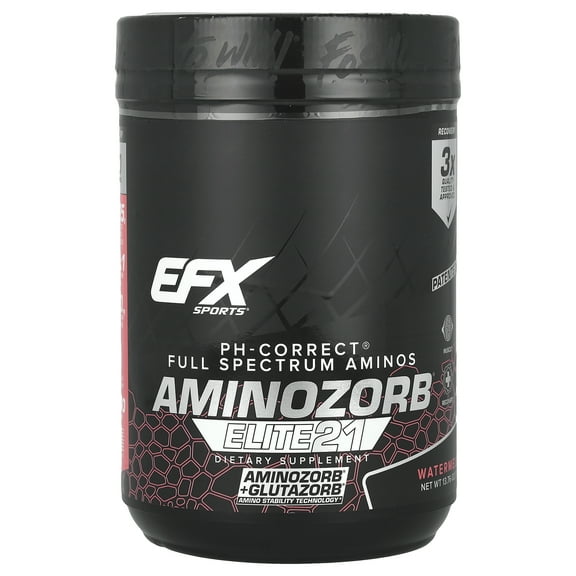 EFX Sports AminoZorb® Elite 21, Watermelon, 13.76 oz (390 g)