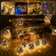 thumbnail image 3 of Cadena de luces de metal con energía solar, decoración de bolas de cristal colgante, luz de hadas, IP44, interiores, exteriores, habitaciones para el Sunnimix luces de cadena, 3 of 8
