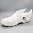 thumbnail image 3 of Encantos de zapatos Alas de ángel blancas Accesorios para zapatos Encantos de zapatos de cocodrilo Encantos de decoración de zapatos para cola de regalo, 3 of 5