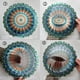 thumbnail image 5 of Carillón de Viento de Hierro Colorido 3D, de Mandala Giratorio 3D, Arte para Colgar en la Pared, de Viento, Decoración del Hogar A, 5 of 5
