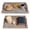 Rustic, variant on Rustic Light Brown Nesting Wood Serving Trays Set of 2