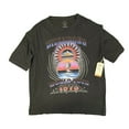 thumbnail image 1 of Billabong T-Shirt Noir pour Femmes Tournée Mondiale 1973 T-Shirt à Imprimé Graphique P/P (S01), 1 of 8