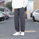 thumbnail image 4 of Pantalones de pana de color liso para hombre, largos, con bolsillos y cordón, con ribete en la pierna., 4 of 5