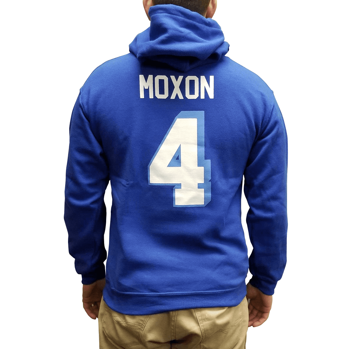 Jonathan Moxon #4 Coyotes Jersey Hoodie Varsity Blues Mox West Canaan  Sweatshirt - Walmart.com