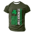 thumbnail image 4 of Men's St. Patrick's Day Shamrock T Shirt Short Sleeve Casual Clover Graphic Tee, 4 of 5