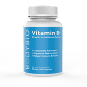 BodyBio - Vitamin B+ - Supports Alertness, Metabolism & Immune System, 90 capsules