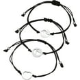 thumbnail image 1 of MasteelfCA 1 Set Mother Kids Bracelets Heart Matching Bangle Adjustable Woven String Bracelets, 1 of 8