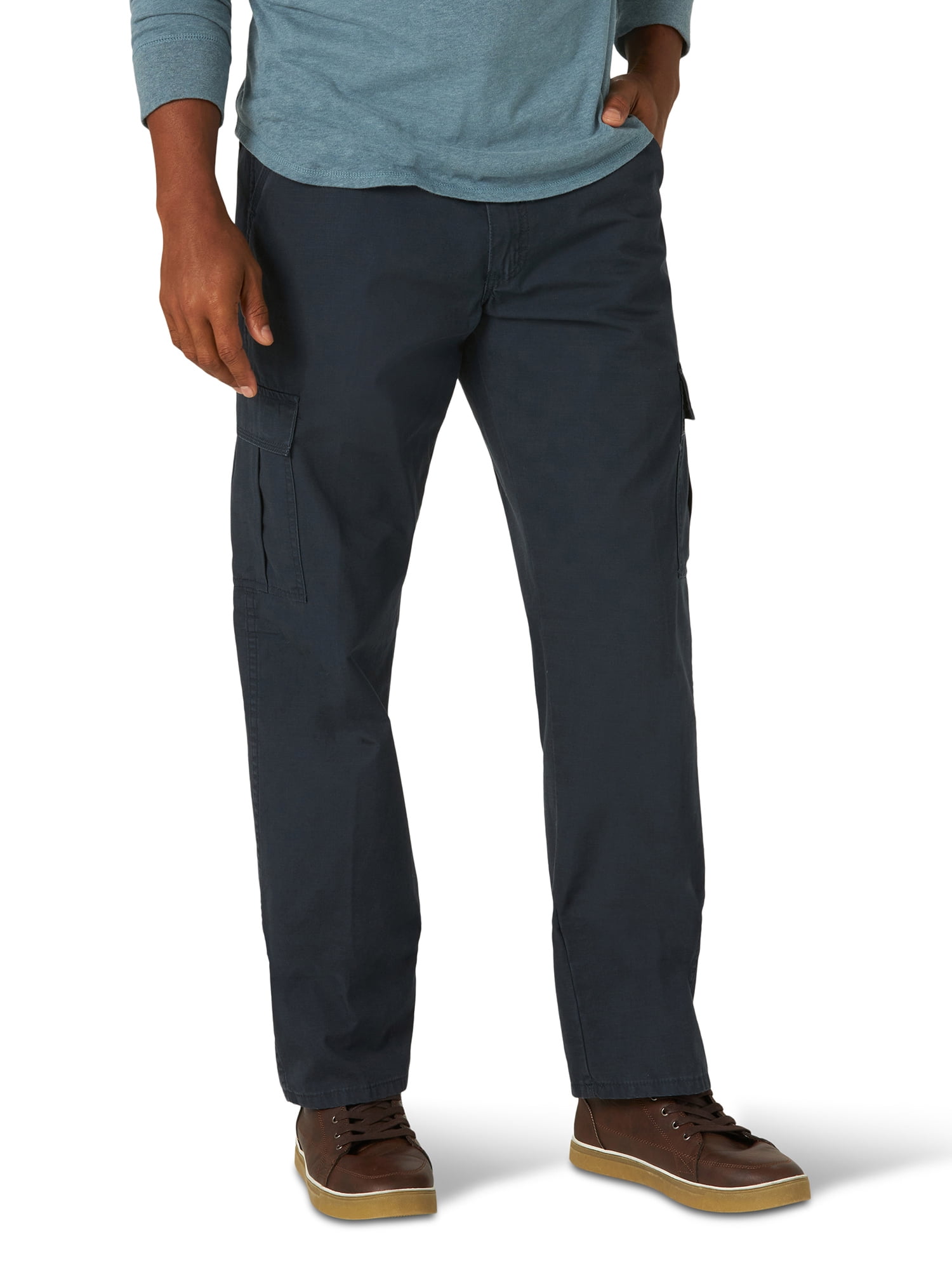 Wrangler Men's and Big Men's Relaxed Fit Cargo Pants with Stretch ...