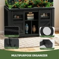 thumbnail image 3 of Uforic 120 Gal Fish Tank Stand with Storage, 1100 Lbs Capacity, Power Outlets, Barn Door, Black, 3 of 8