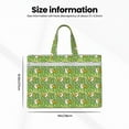 thumbnail image 3 of Honeii Cartoon Duck Print Canvas Tote Bag with Compartments Laptop Tote Bag Large Tote Bag, 3 of 8