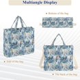 thumbnail image 6 of FORMRS Womens Corduroy Tote Bag Crossbody Shoulder Purse Handbag with Detachable Strap, White Tiger Pattern, 6 of 7
