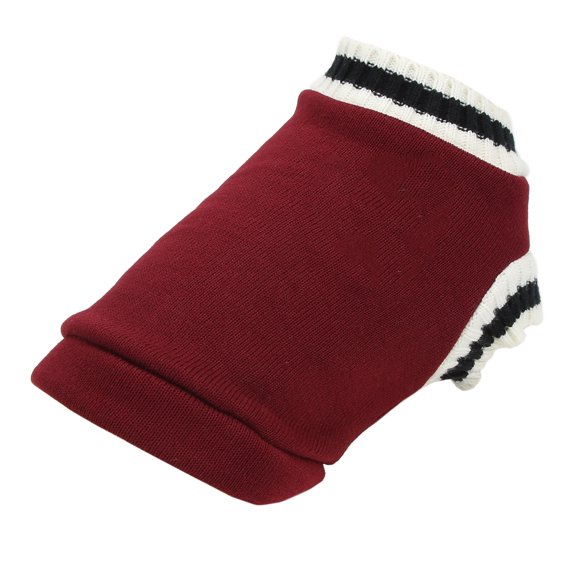 Pet Clothing, V Neck Thick Pet Knitwear Warm For Chinchillas For Rabbits Wine Red