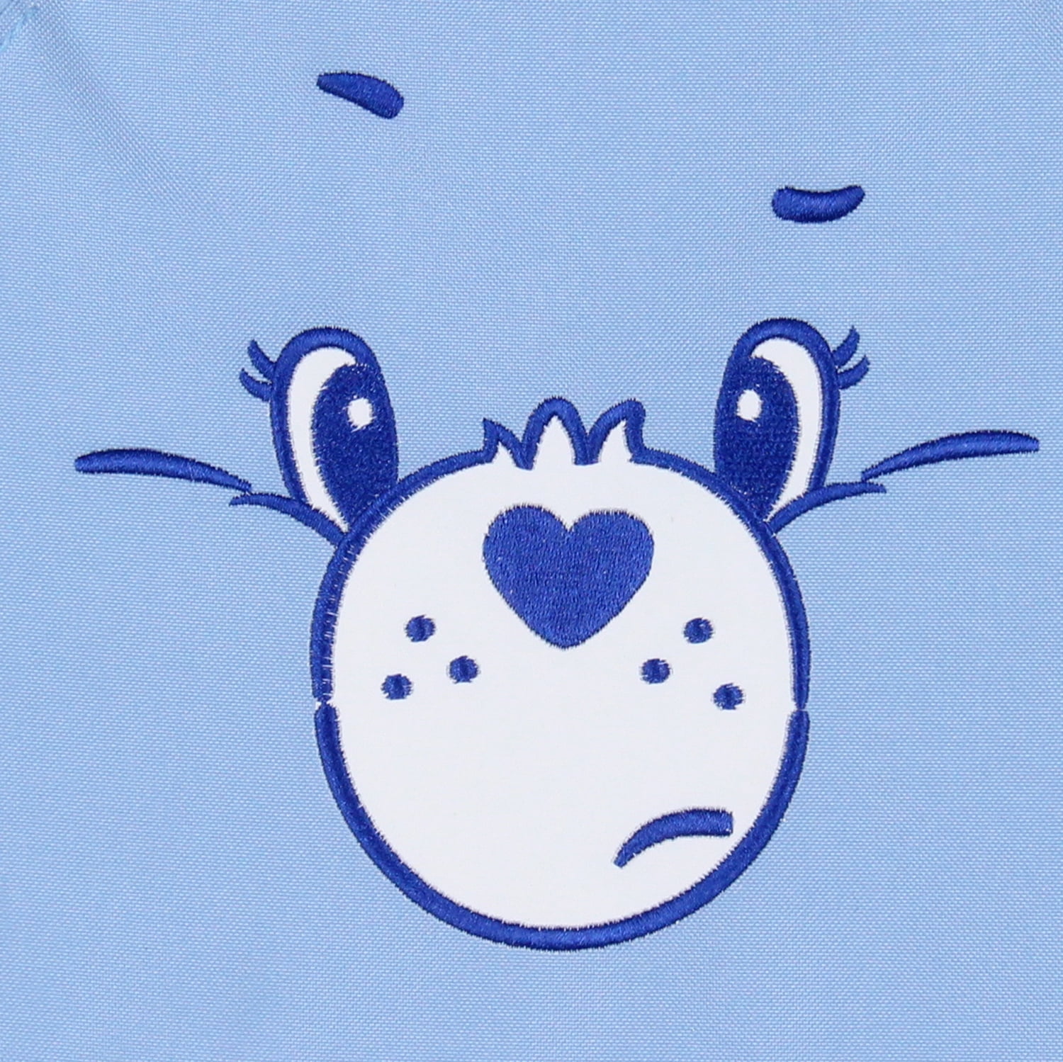 Care Bears Lunch Box Grumpy Bear Embroidered Face 3D Ears Insulated Lunch Bag Tote 10"
