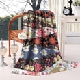 thumbnail image 2 of Pioneer Flower Floral Print Pattern Blanket,Comfortable Soft Lamb Wool Throw Blanket,All Season,Warm Lightweight Blankets for Sofa Bed Couch Living Room Chair,60"x80", 2 of 4