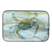 Blue Crab #2 Watercolor Dish Drying Mat