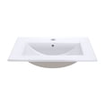 thumbnail image 2 of Kgar 24" x18.3" Drop-In Bathroom Sink Rectangle Porcelain Ceramic Bathroom Vanity Top Vessel Sink White, 2 of 6