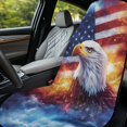 thumbnail image 4 of XYZCANDO Bald Eagle and US Flag Comfortable Car Seat Cover for Gym Outdoor Sport Running, Anti-Slip Durable Car Seat Cover Towel, 4 of 11