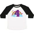 thumbnail image 3 of Inktastic 4th Birthday Rainbow Girls Toddler T-Shirt, 3 of 5