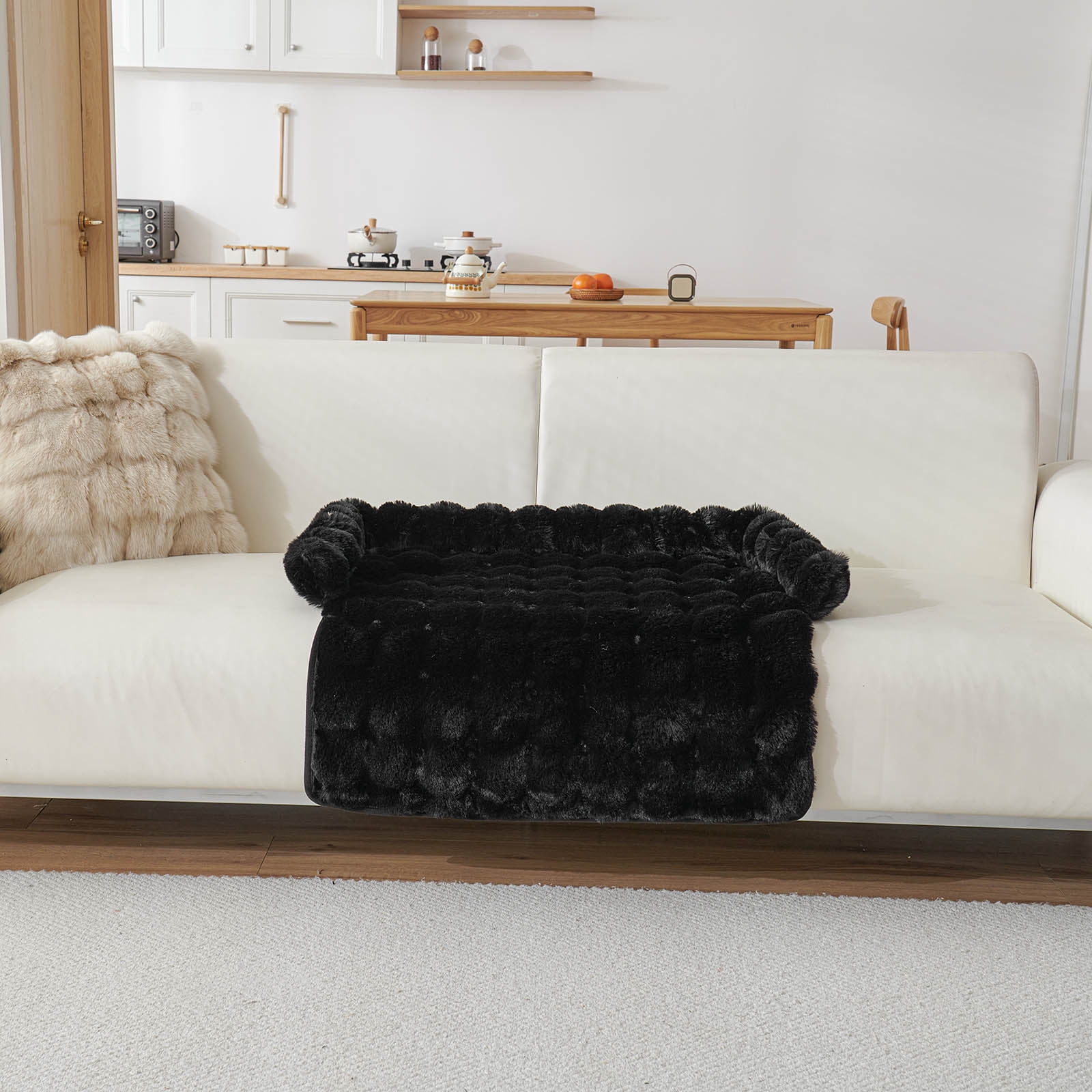 Cozy Dog Mat For Couch Washable Furniture Protector Calming Pet Bed Sofa Cover For Puppy And Cats