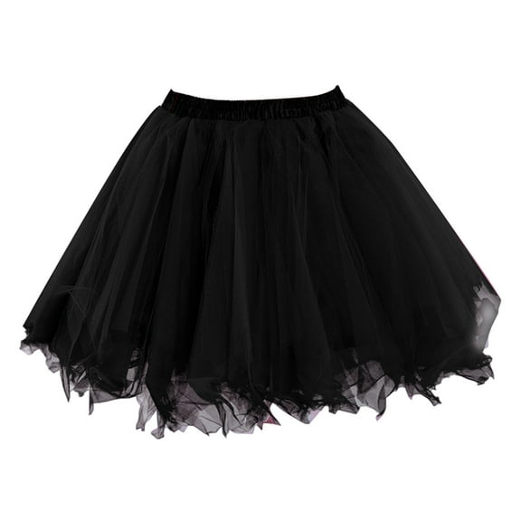 Tiqkatyck Mardi Gras Pleated Skirts for Women Clearance, Womens Fashion Solid Party Fashion Skirt Tutu Birthday Cake Skirt Puffy Skirt Holiday Skirts for Women, Skirts for Women Black