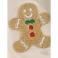 thumbnail image 6 of Baby Girls Boys Sweatshirts Rompers Christmas Clothes Letter Gingerbread Man Embroidered Long Sleeve Fall Bodysuits, 6 of 8