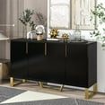 thumbnail image 2 of JINS & VICO Adjustable Shelves Modern Sideboard, MDF Particle board Black, 2 of 7