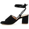 thumbnail image 3 of Journee Womens Felisity Open Square Toe Block Heel Dress Sandals, 3 of 10