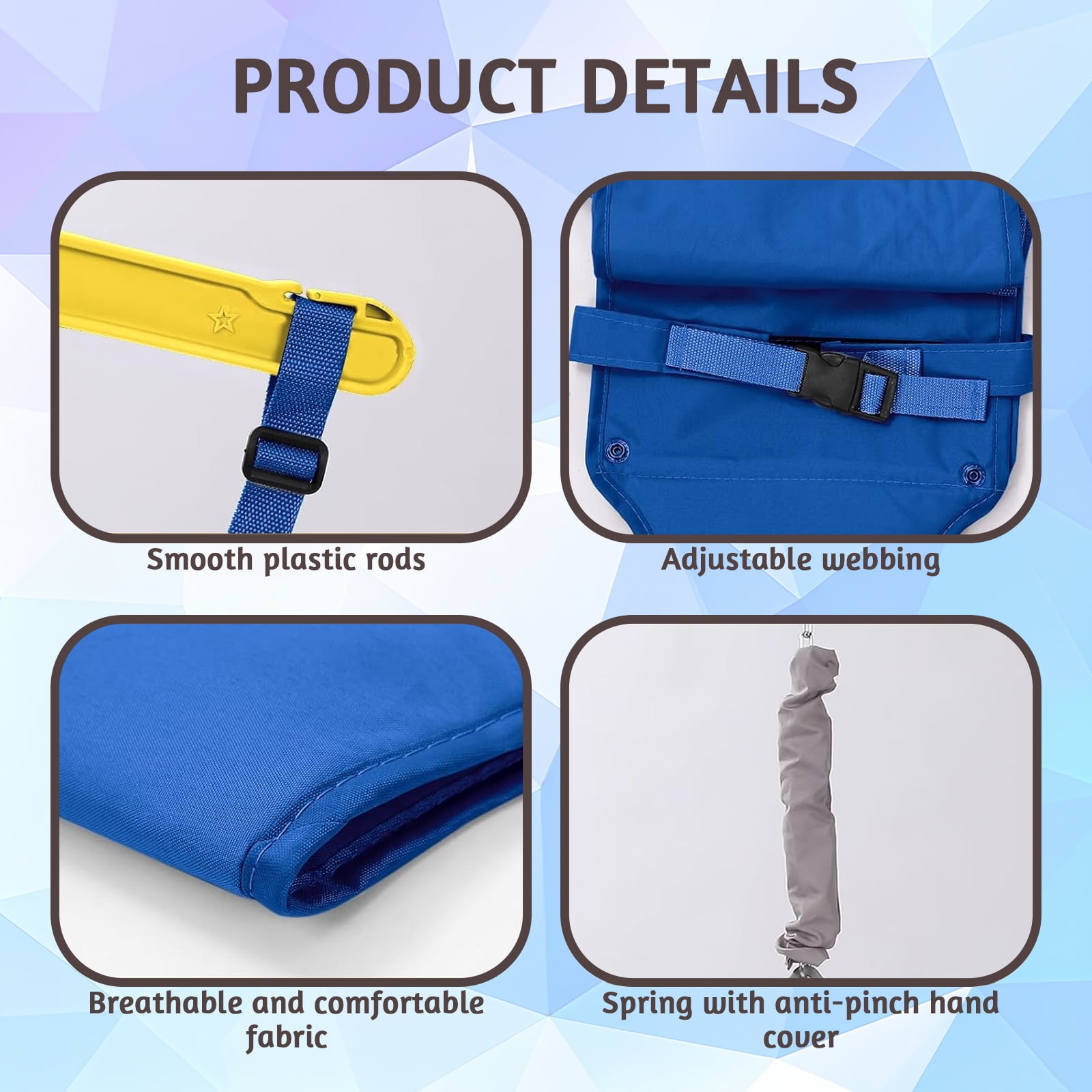 G TALECO GEAR 2-in-1 Baby Jumper and Swing, Indoor&Outdoor Baby Swing for 6-24 Months Infant Toddler, Blue