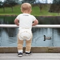 thumbnail image 2 of Pavilion Gift Company Duck-Yellow 12-24 Month Soft & Stretchy Baby Striped Leggings, 12-24 Months, 2 of 6