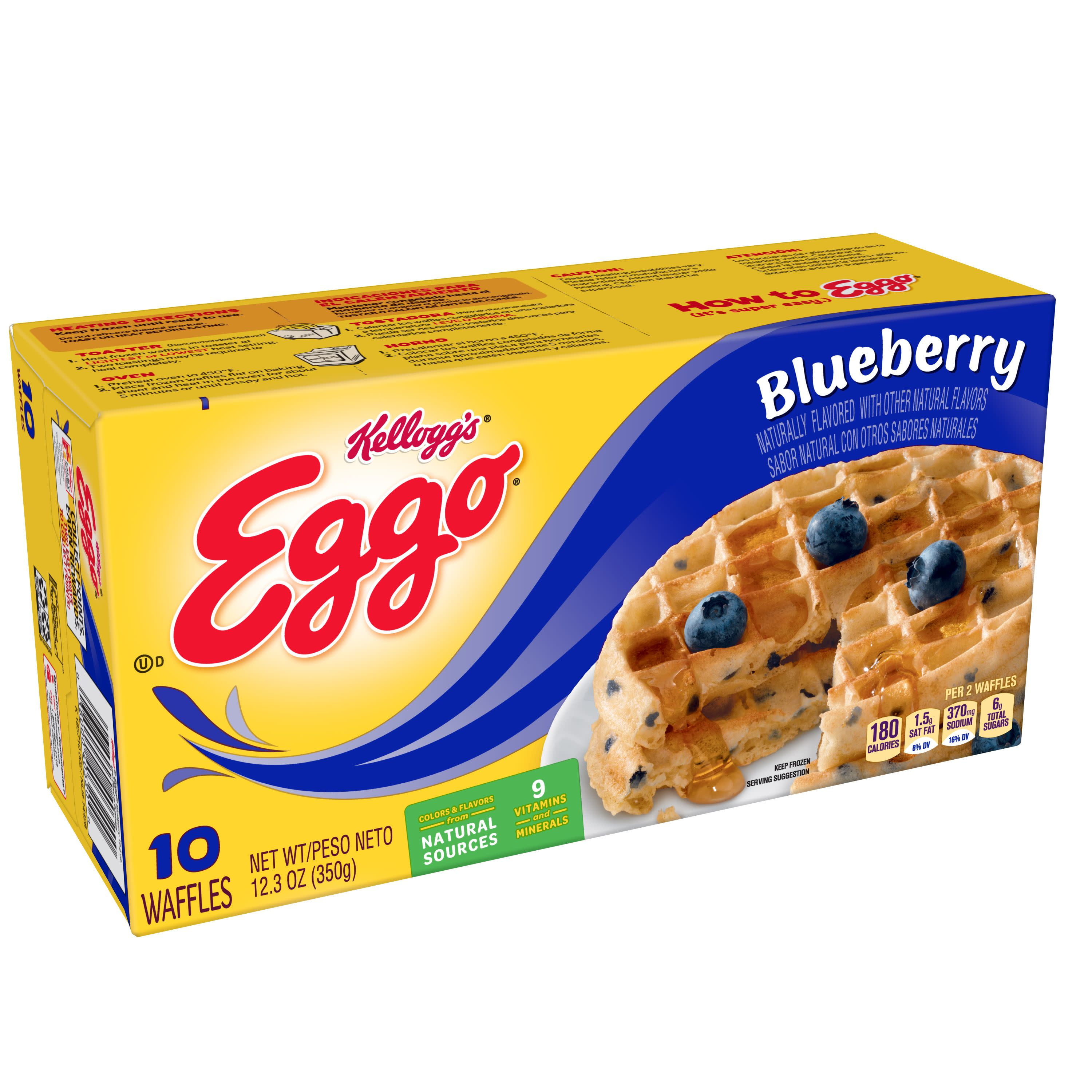 Kellogg S Eggo Frozen Blueberry Tiendamia Com