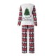 thumbnail image 3 of Disfraz Premium Conjunto de ropa de dormir familiar de Navidad Cuello redondo Camisas de manga larga + Pantalones Conjunto de ropa de dormir Kuymtek Blanco T M para Unisex, 3 of 9