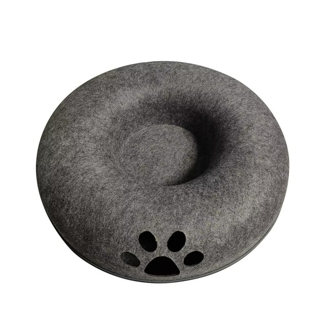 Túnel para gatos Yuyangstore Cueva del gato de fieltro Gris 50x20cm