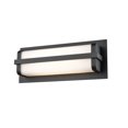 thumbnail image 4 of Millennium Lighting  Amster 1 Light 16" LED Outdoor Wall Sconce in Powder Coat Black with Frosted Shade, 4 of 5