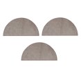 thumbnail image 1 of Furnish My Place Modern Plush Solid Beige Color Rug - Pets and Kids Friendly Rug, Indoor/Outdoor Mat, Area Rugs Great for Kids, Pets, Event, Living Room, Made in USA, 18" x 36" Half Round - Set of 3, 1 of 10