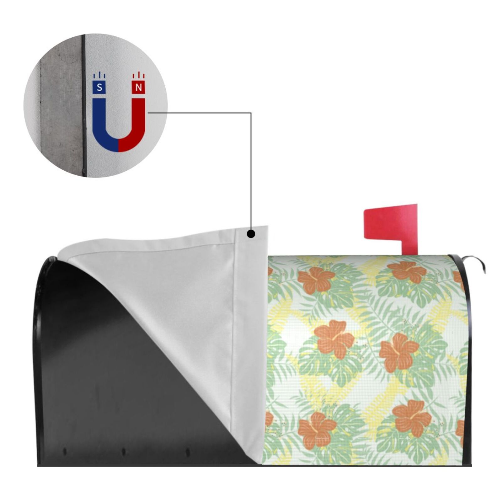 Kdxio Magnetic Mailbox Cover 25.5x21 in Mailbox Cover Outdoor Decoration Holiday Mailbox Covers for Home Garden Yard-25.5x21 in