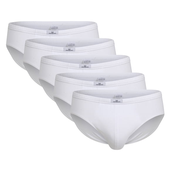 Götzburg Calzoncillos para Hombre, Paquete de 5 - Camiseta individual, Juego de ropa interior, Algodón elástico Blanco XL (X-Large)