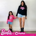 thumbnail image 4 of Barbie Womens Sweatshirts Black Letter & Heart Print Long Sleeves Cotton Outfits Gifts Sizes S-XL, 4 of 6