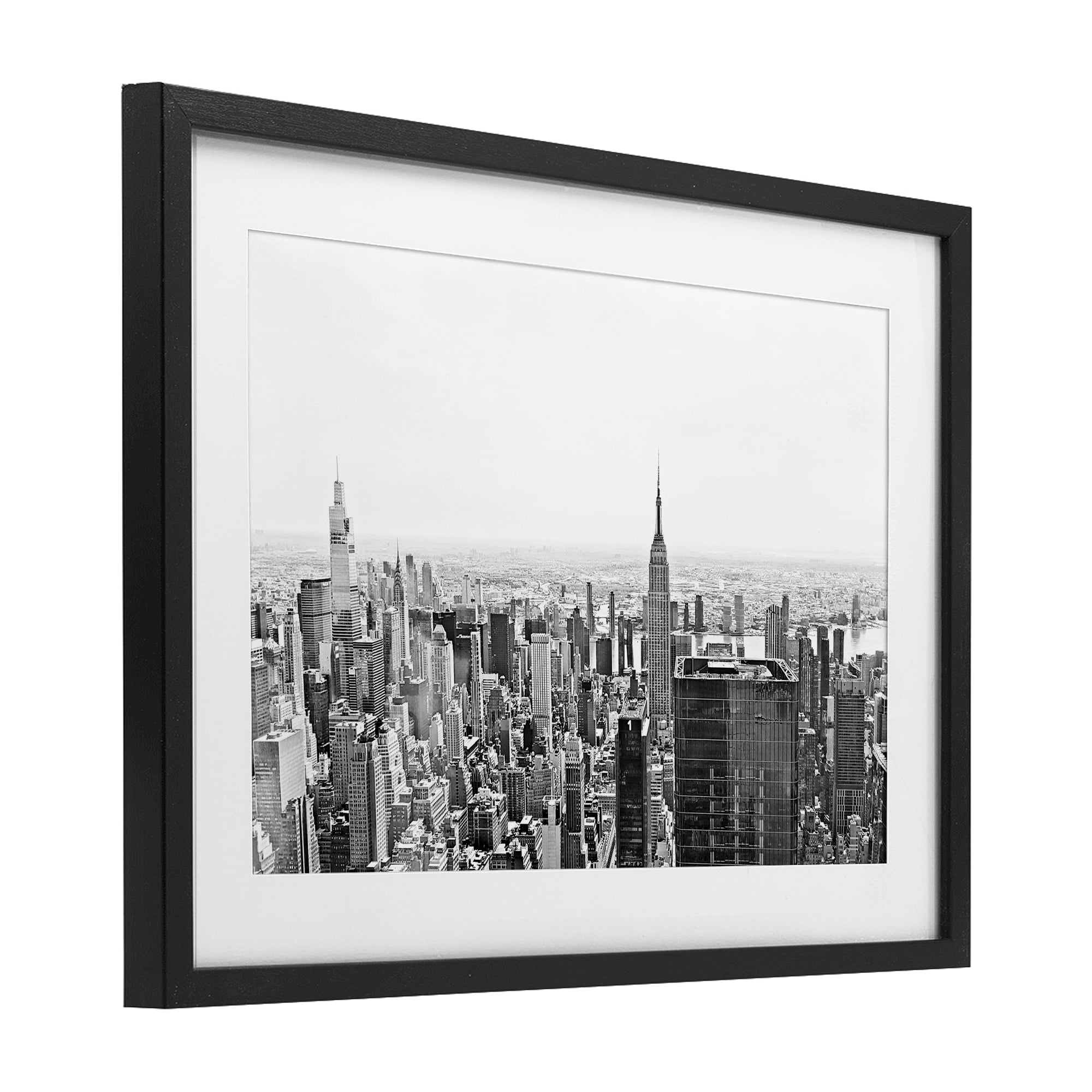 Stupell Industries New York City Scape View Black Framed Print Under Glass, design by Kali Wilson