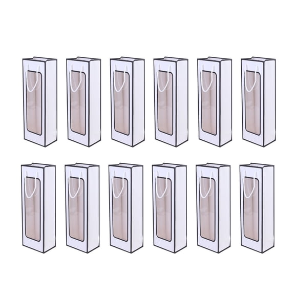 HEATSHAKING 12Pcs present Bag Flat Bottom Card Material For Wedding Favors And Party 36x12.5x8.5in