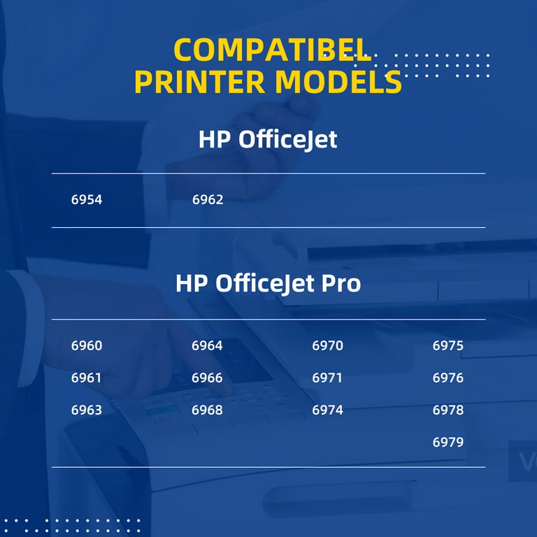 4pk 902XL Ink Cartridge for HP 902 Officejet Pro 6960 6968 6970