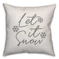 Creative Products Let It Snow 16x16 Spun Poly Pillow