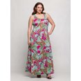 thumbnail image 3 of Plus Size Paisley Scoop Neck Tank A Line Maxi Dress, 3 of 3