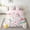 Pink White Green, variant on 7 Piece Bed in a Bag Twin Size Comforter Set Floral Rabbit Bedding Set,Cute Bunny Animal Flower Reversible Design,Soft Microfiber Comforter with Sheet Set,All Season(Pink,Twin)