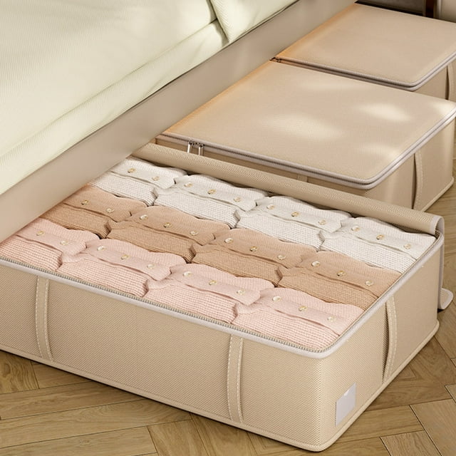 LSLJS Underbed Storage Box Flat Household Drawer Seasonals Clothes Quilt Organizer Box Storage Box Underbed Storage Shenanigans, Underbed Organizer Clothing & Closet Storage