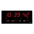 thumbnail image 1 of veasfak Digital clock, large LED digital wall clock, 12 / 14H digital alarm, 1 of 9